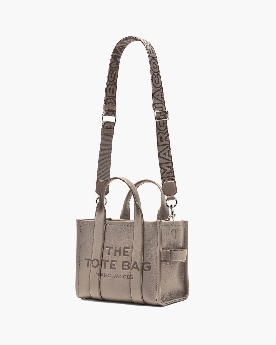 Marc Jacobs The Thin Outline Logo Webbing Strap Cement Multi