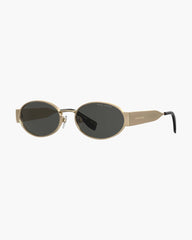 Marc Jacobs The Classic Logo Round Sunglasses Black/Gold
