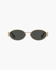 Marc Jacobs The Classic Logo Round Sunglasses Black/Gold