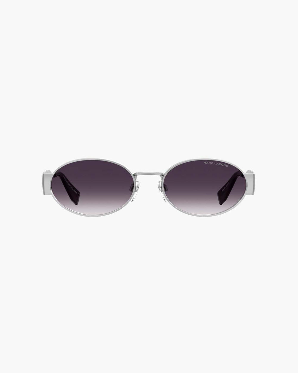 Marc Jacobs The Classic Logo Round Sunglasses Silver