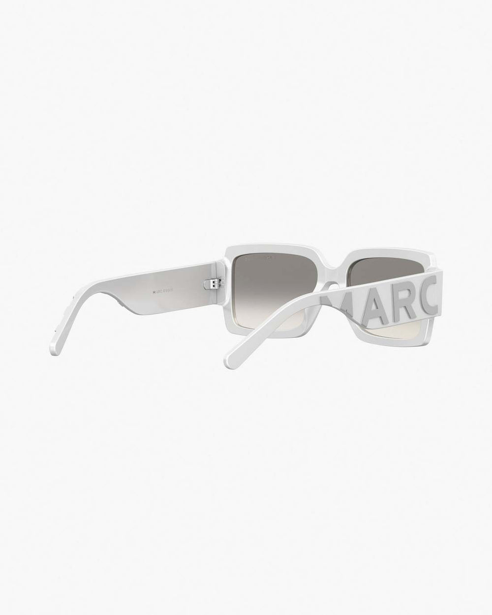 Marc Jacobs The Bold Logo Square Mirrored Sunglasses White/Grey