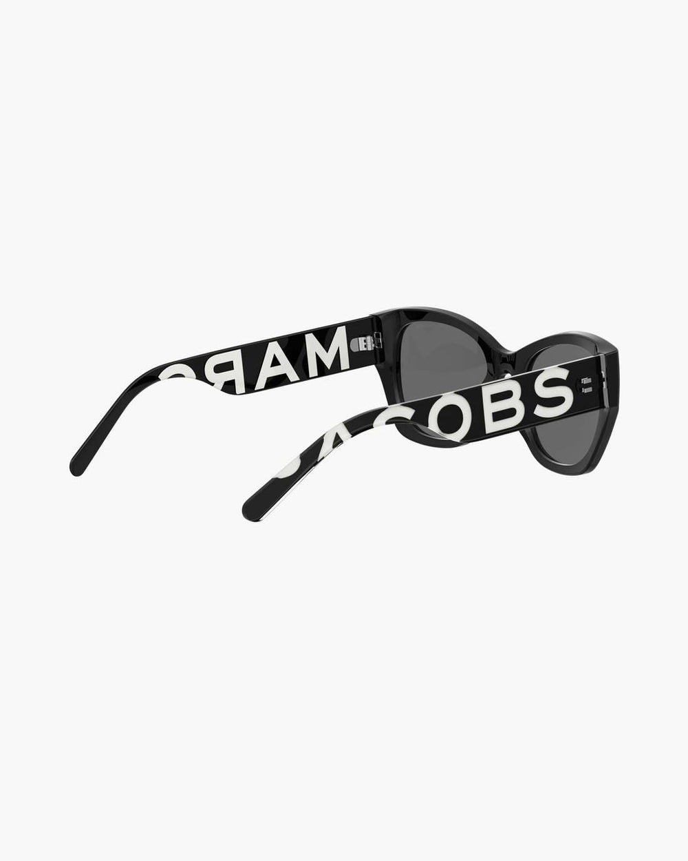 Marc Jacobs The Bold Logo Square Cat Eye Sunglasses Black/White