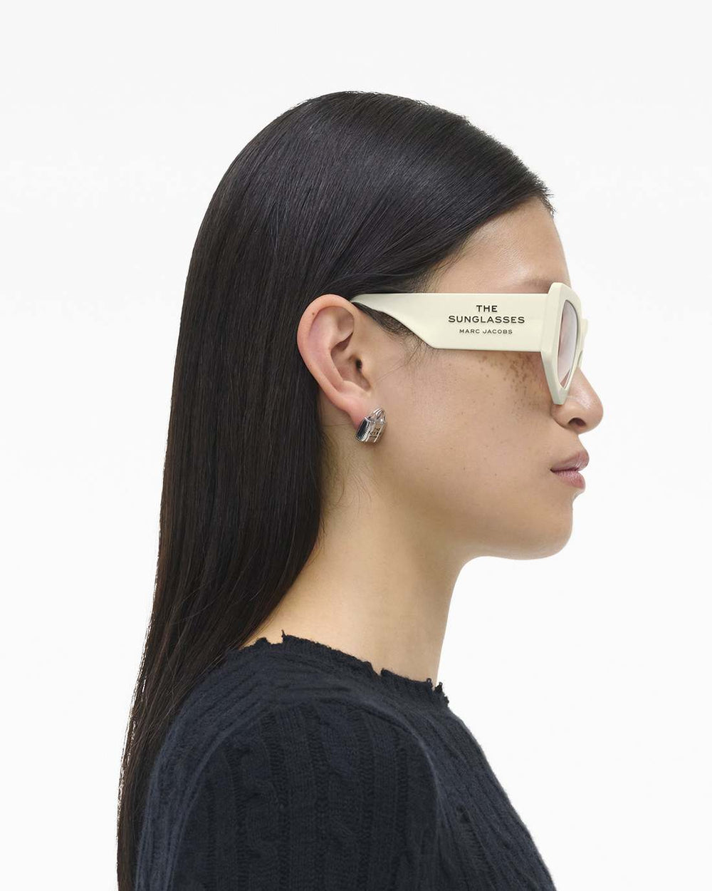 Marc Jacobs The Square Cat Eye Sunglasses Ivory