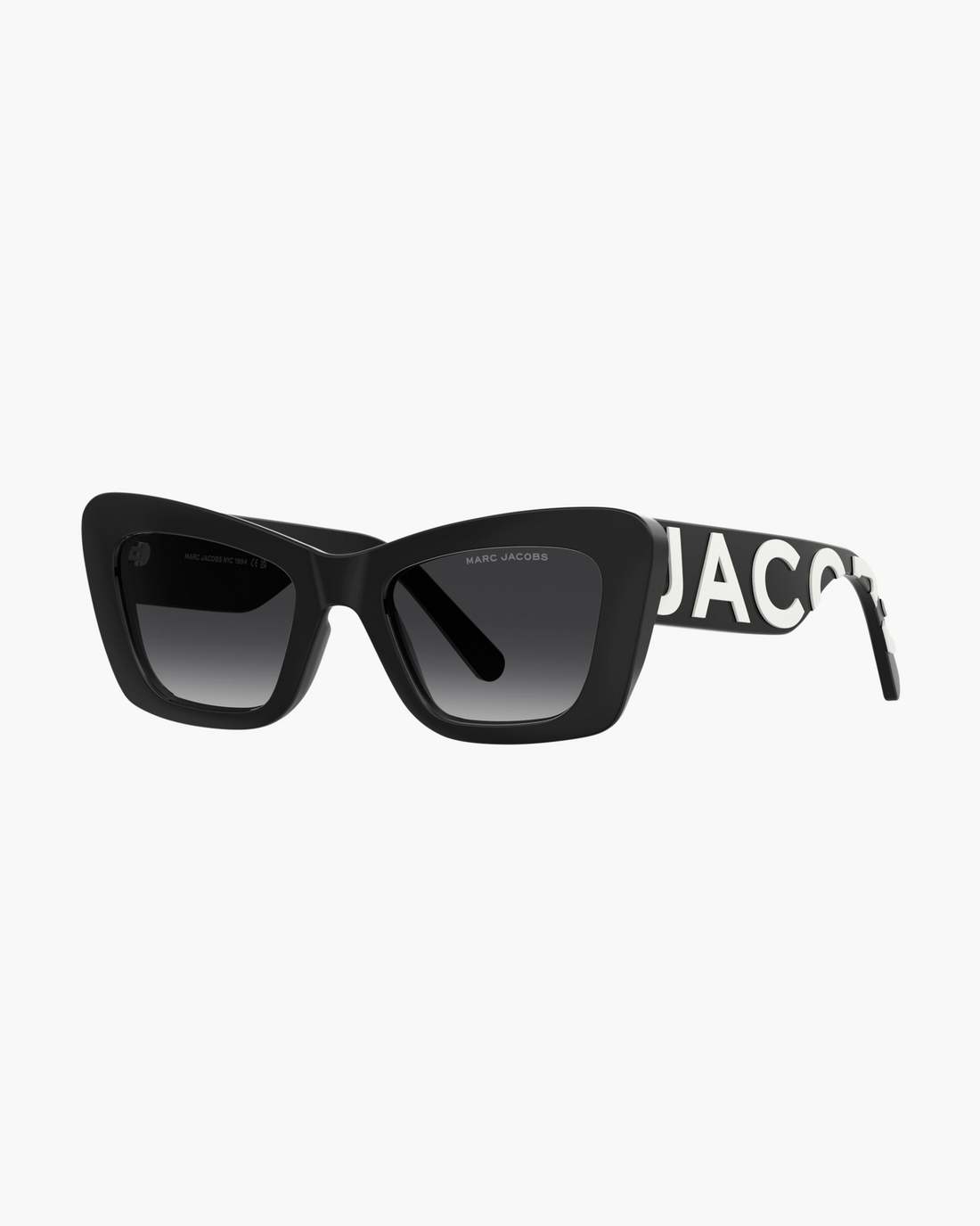 Marc Jacobs The Bold Logo Cat Eye Sunglasses Black/White