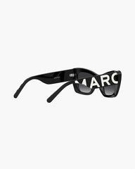 Marc Jacobs The Bold Logo Cat Eye Sunglasses Black/White