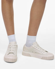 Marc Jacobs The Leather Sneaker Cotton White