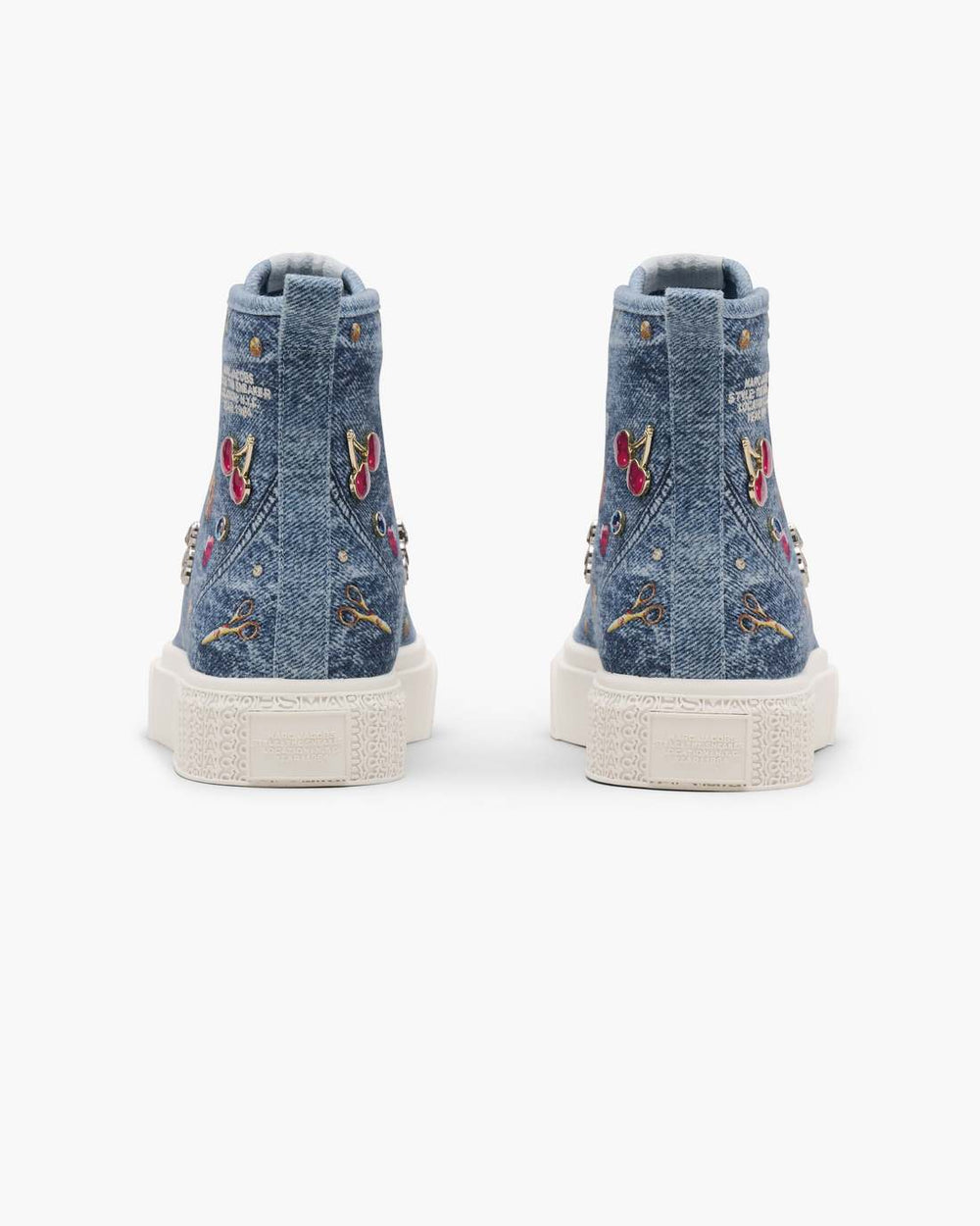 Marc Jacobs The Trinket Charm High Top Sneaker Medium Wash Multi