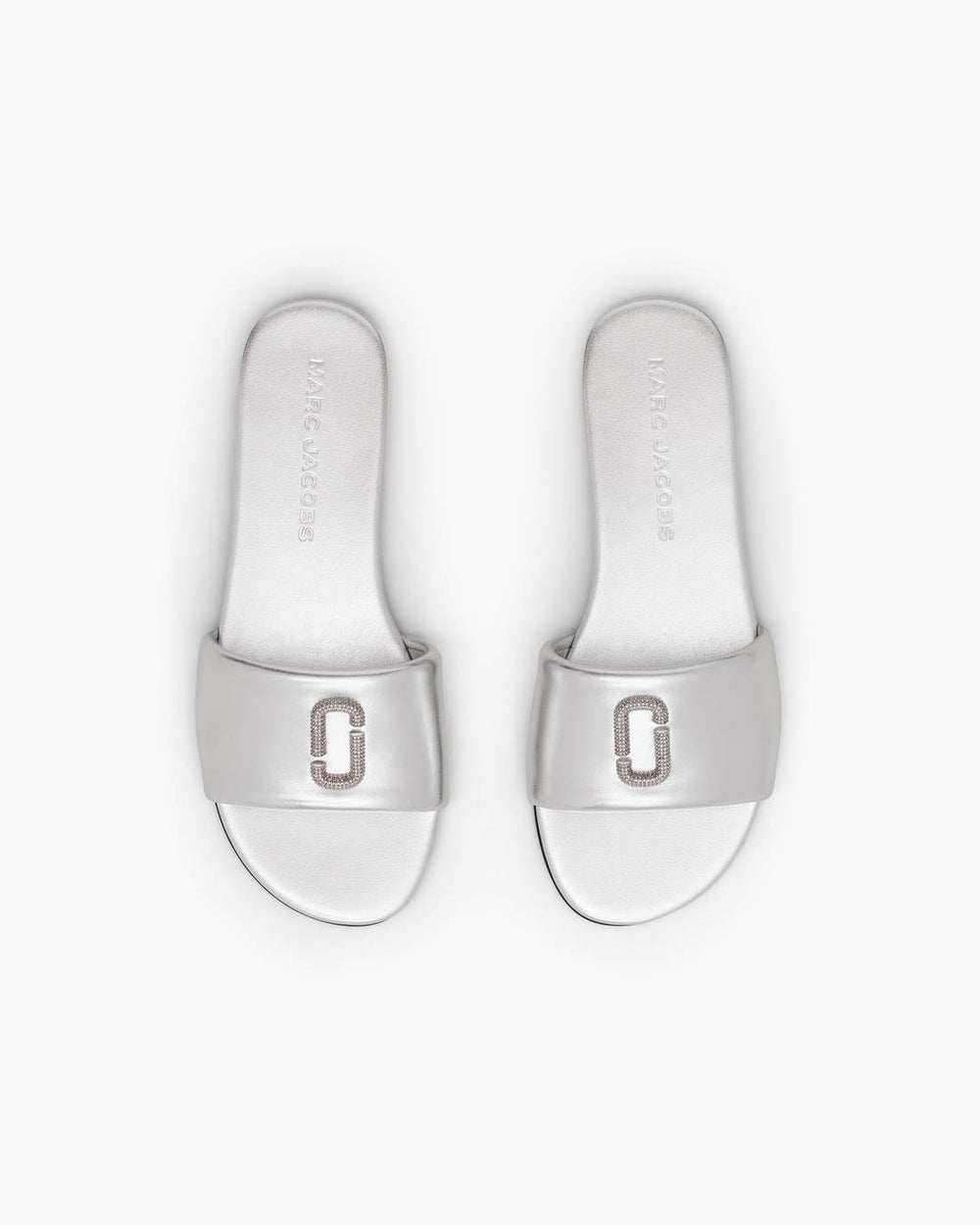Marc Jacobs The Pave Snapshot Slide Silver