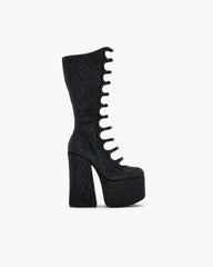 Marc Jacobs The Rhinestone Kiki Knee-High Boot Black/Black