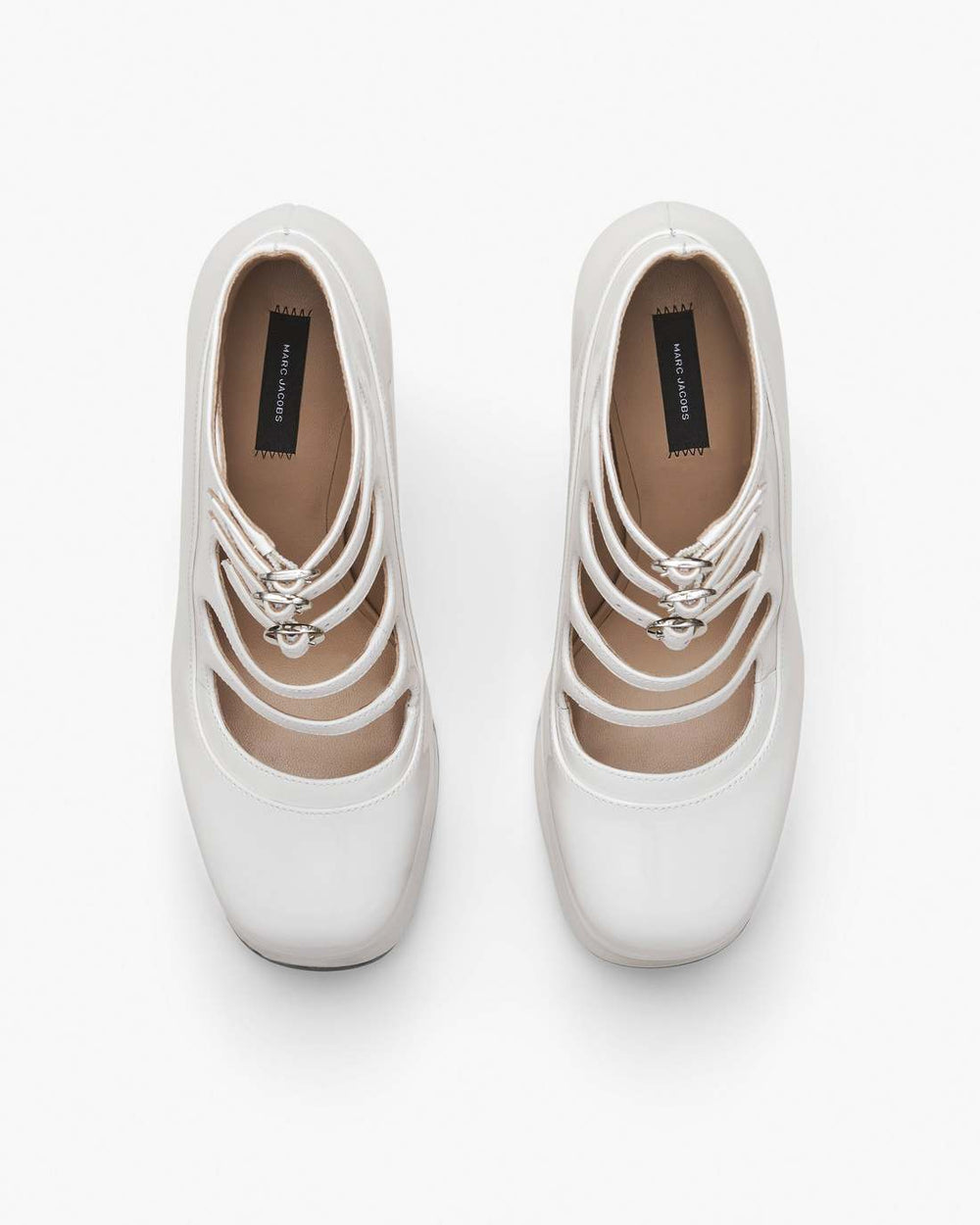 Marc Jacobs The Patent Leather Kiki Ankle Boot White