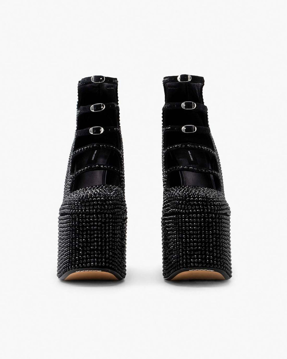 Marc Jacobs The Rhinestone Kiki Ankle Boot Black/Black