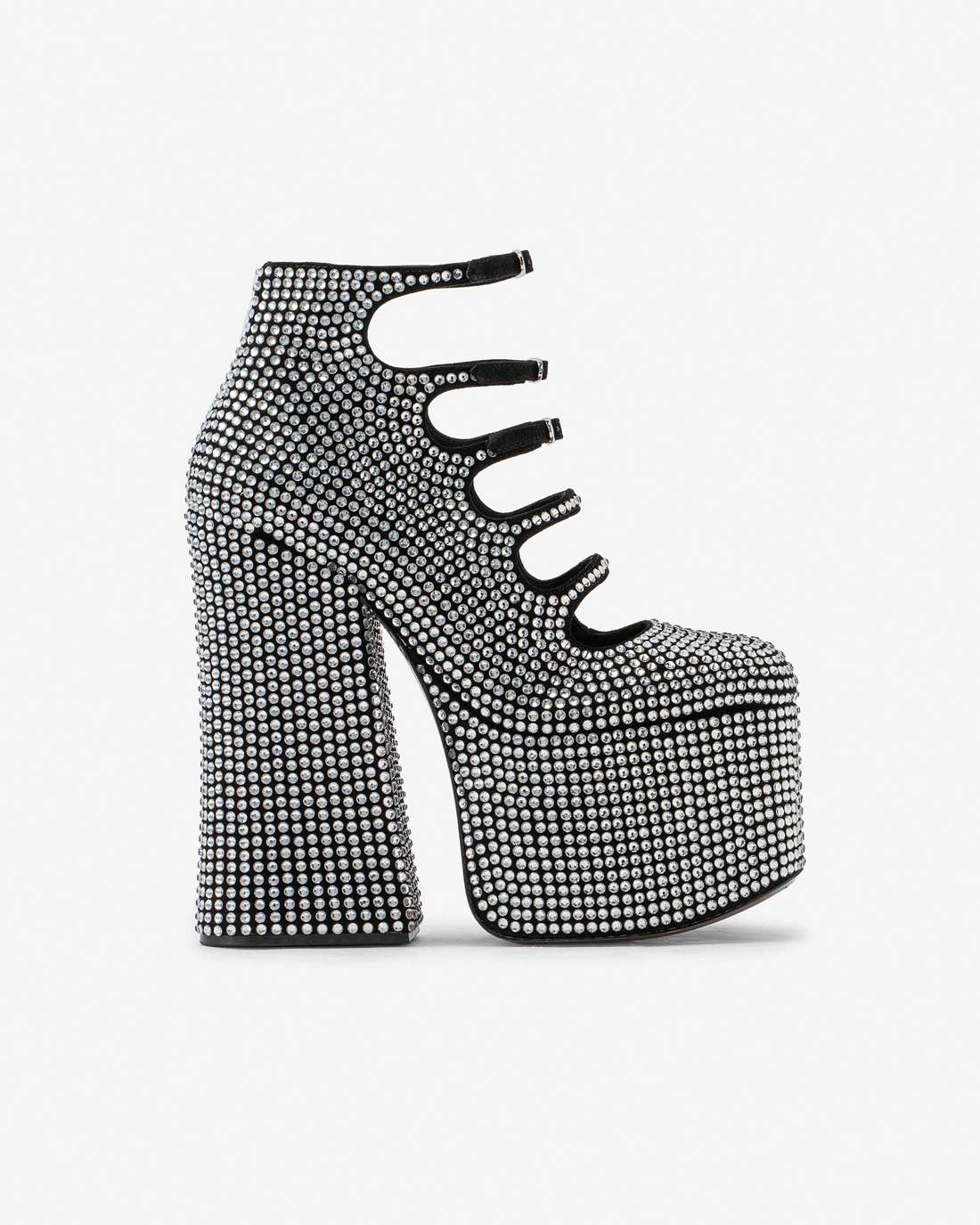 Marc Jacobs The Rhinestone Kiki Ankle Boot Black/Crystal
