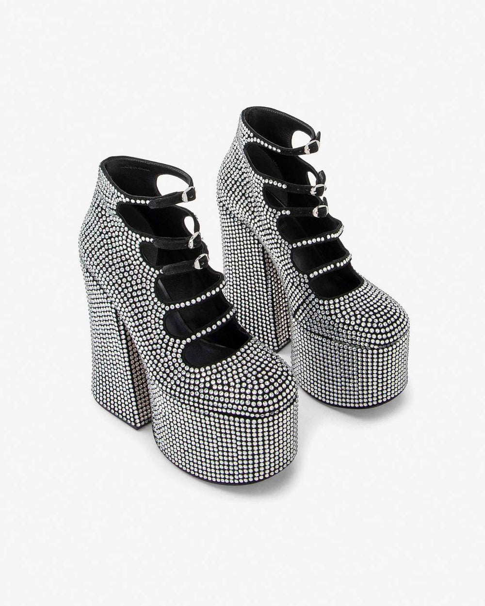 Marc Jacobs The Rhinestone Kiki Ankle Boot Black/Crystal
