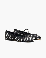 Marc Jacobs The Studded Sabrina Ballerina Black Multi