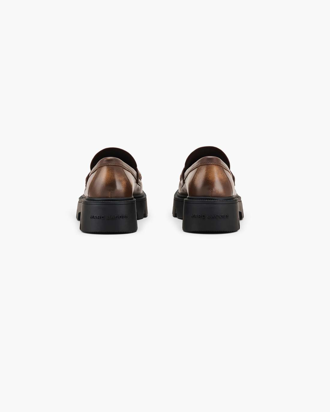 Marc Jacobs The Distressed Leather Frankie Loafer Ebony