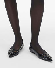 Marc Jacobs The Glam Studs Kat Ballerina Black