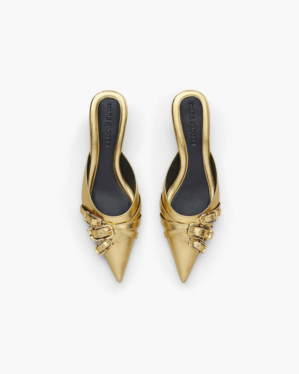 Marc Jacobs The Emma Kitten Heel Shiny Gold