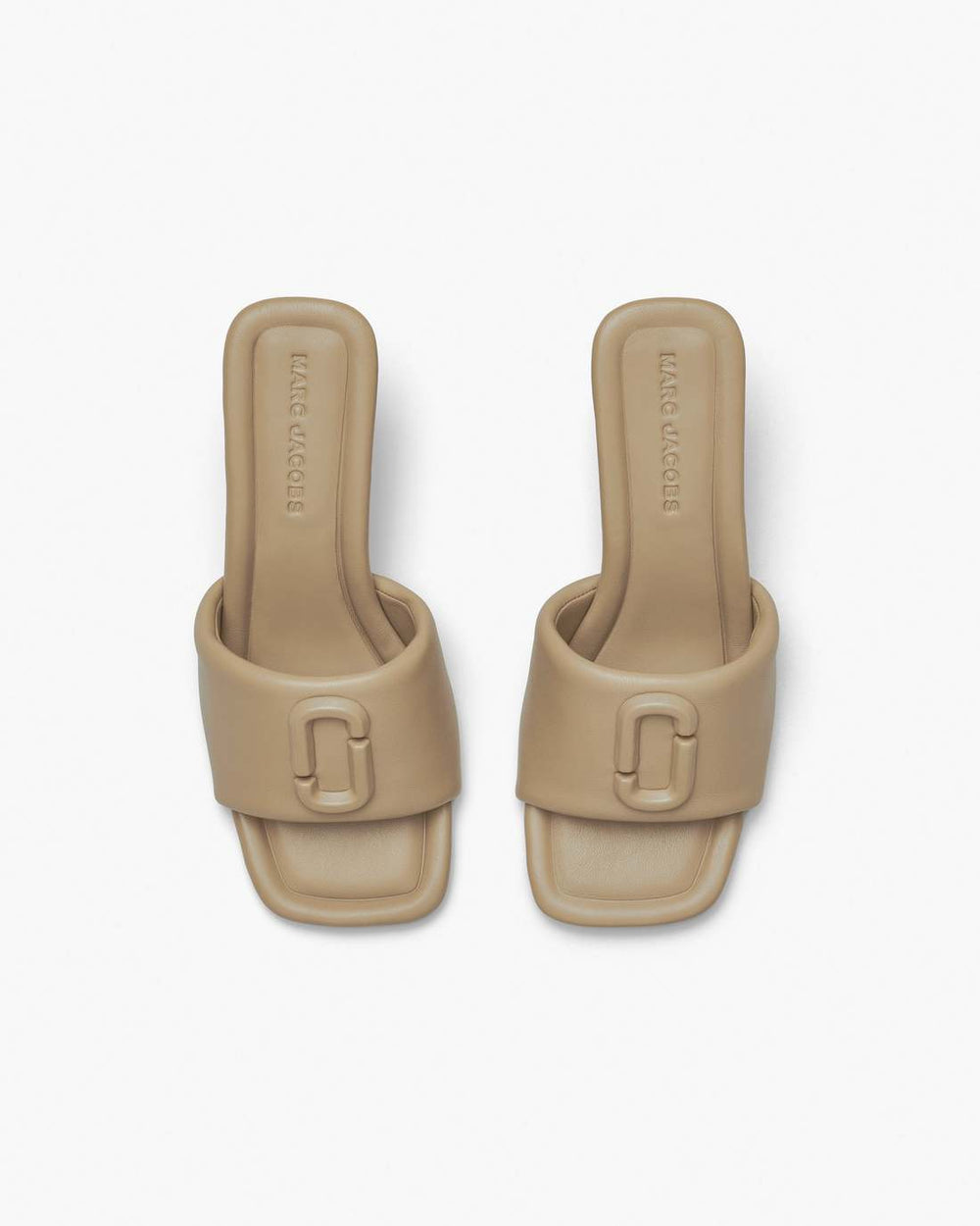 Marc Jacobs The Leather J Marc Heeled Sandal Camel