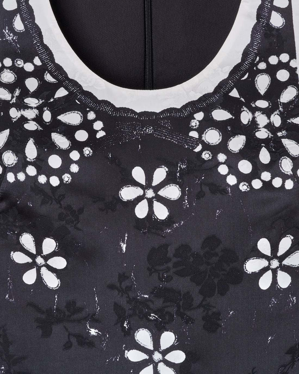 Marc Jacobs Trompe L'Oeil Eyelet Dress Black/White