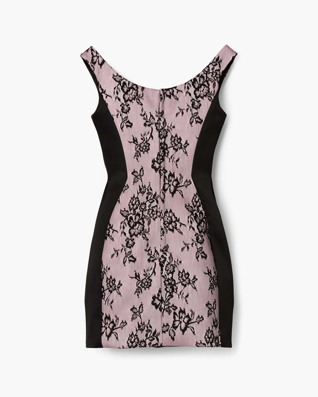 Marc Jacobs Sculpted Lace Shadow Dress Black Multi