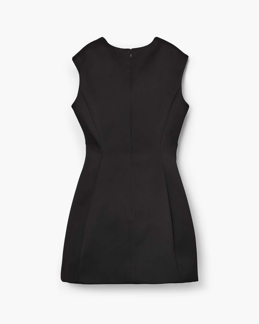 Marc Jacobs Seamed Up Satin Dress Black