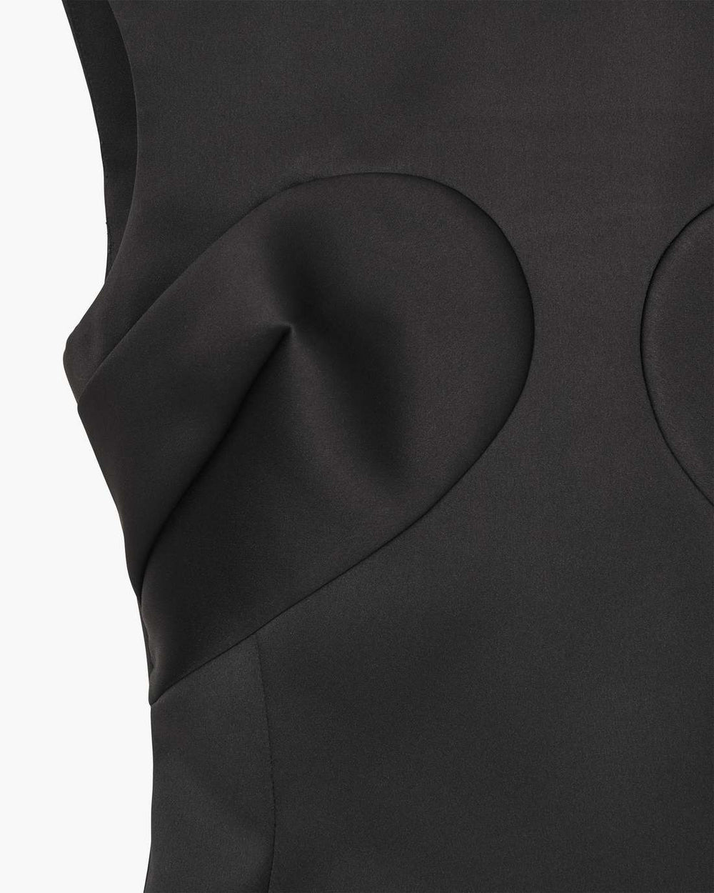 Marc Jacobs Seamed Up Satin Dress Black