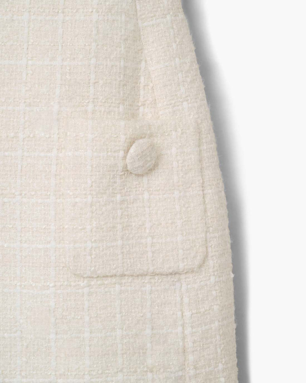 Marc Jacobs Sculptural Tweed Dress Ivory