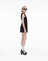 Marc Jacobs Sculptural Tweed Dress Black
