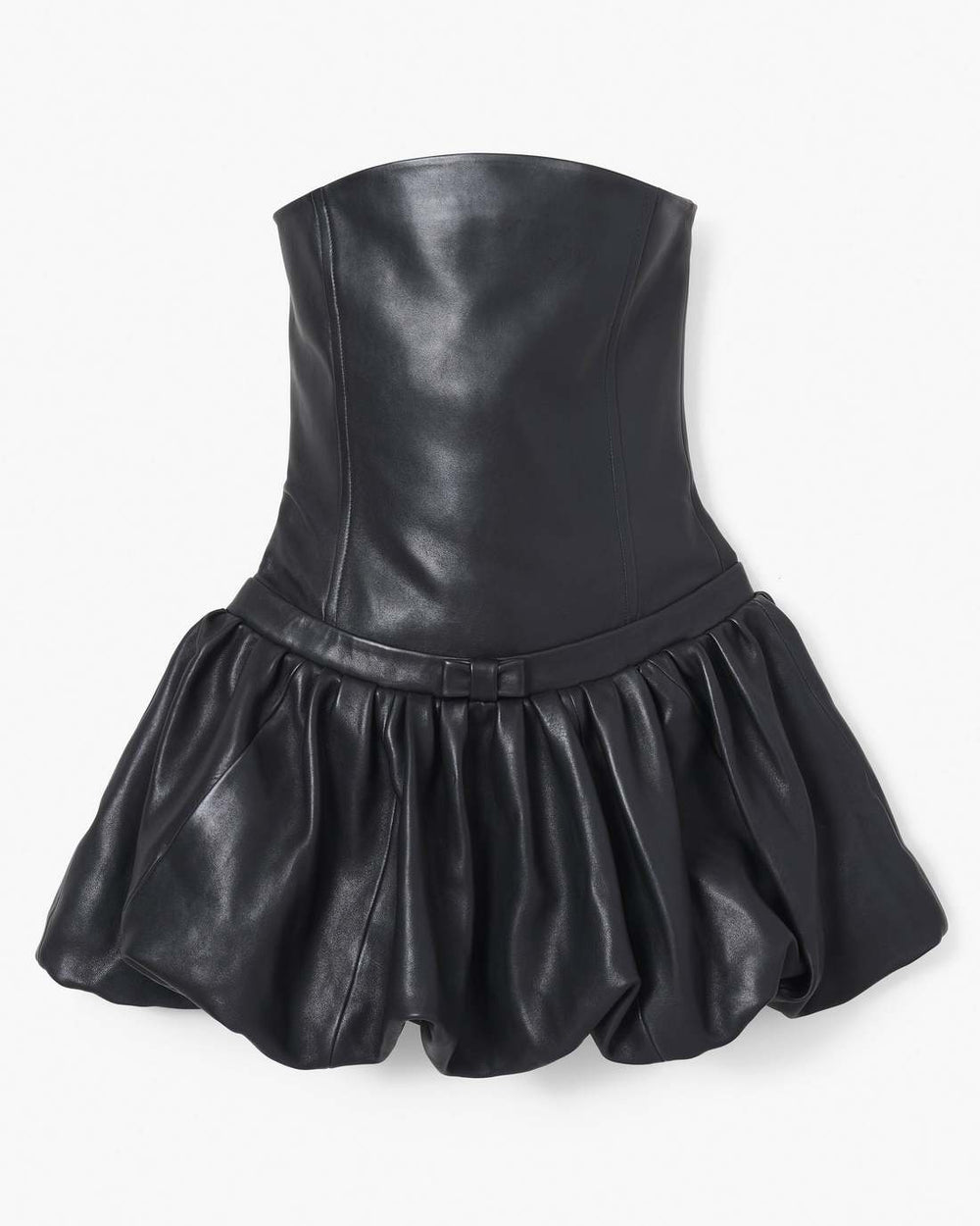 Marc Jacobs The Leather Bubble Dress Black
