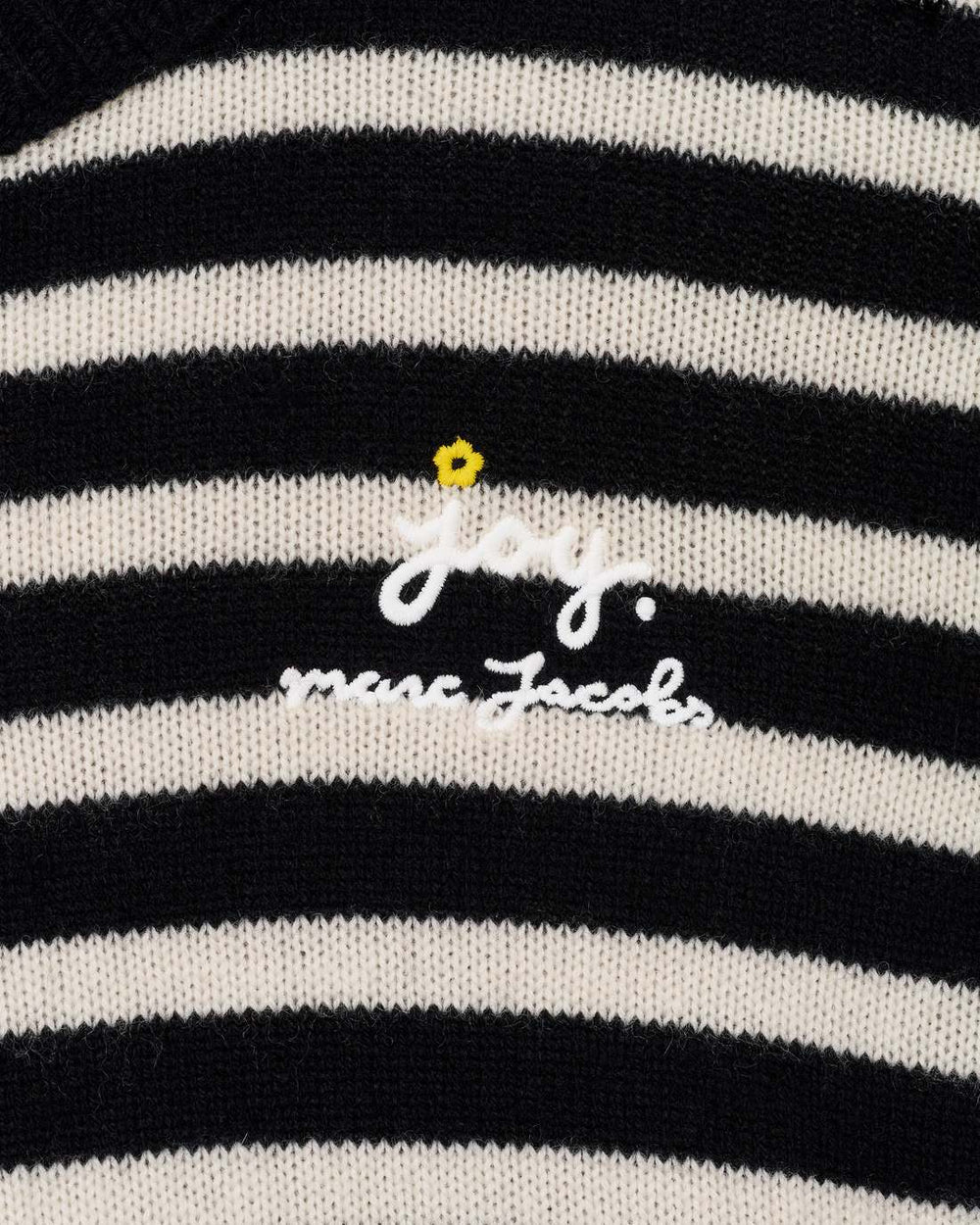 Marc Jacobs Joy Striped Crewneck Black/White