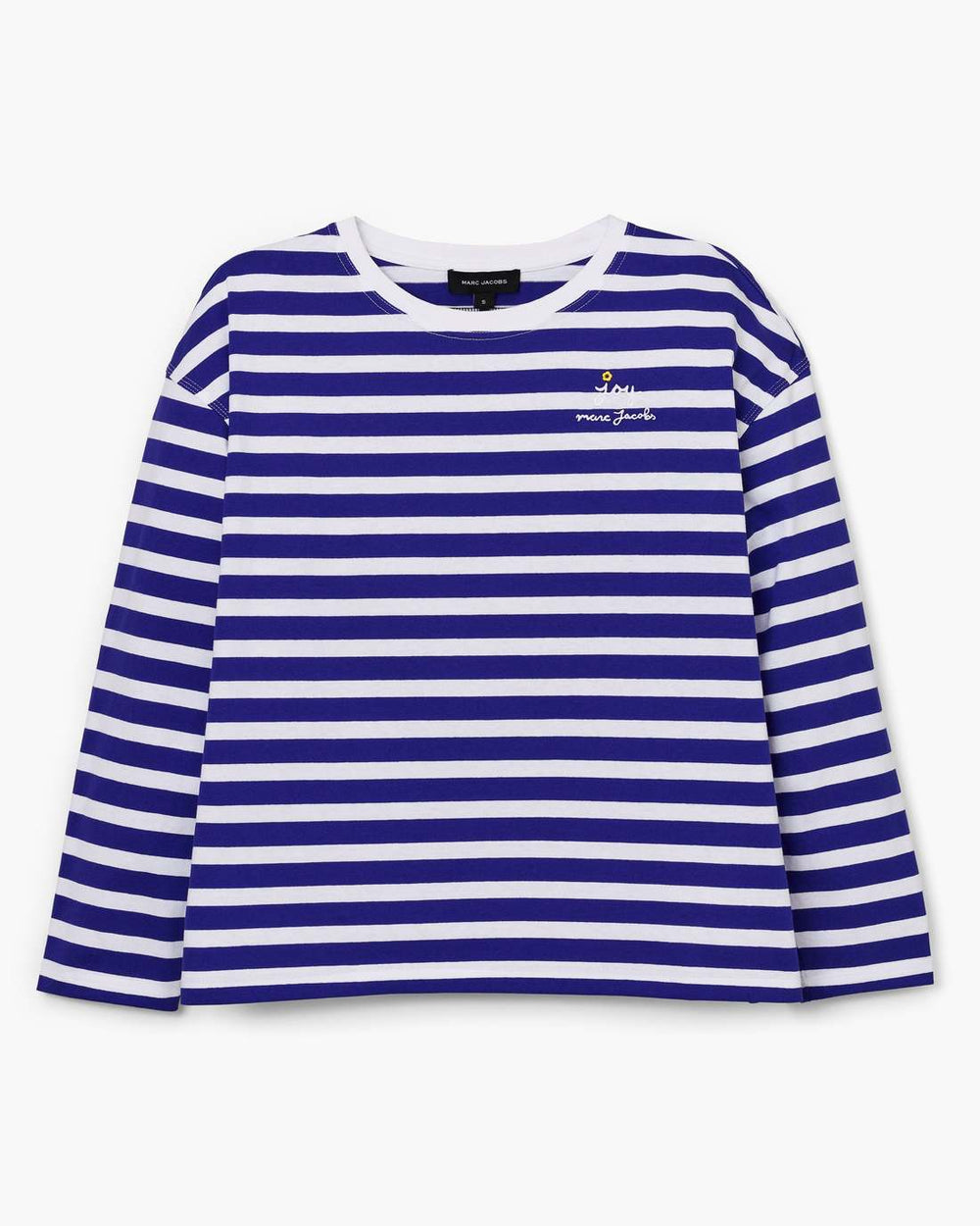 Marc Jacobs Daisy Striped Longsleeve Pansy/White