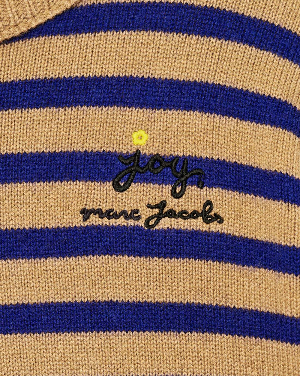 Marc Jacobs Joy Striped Crewneck Camel/Pansy
