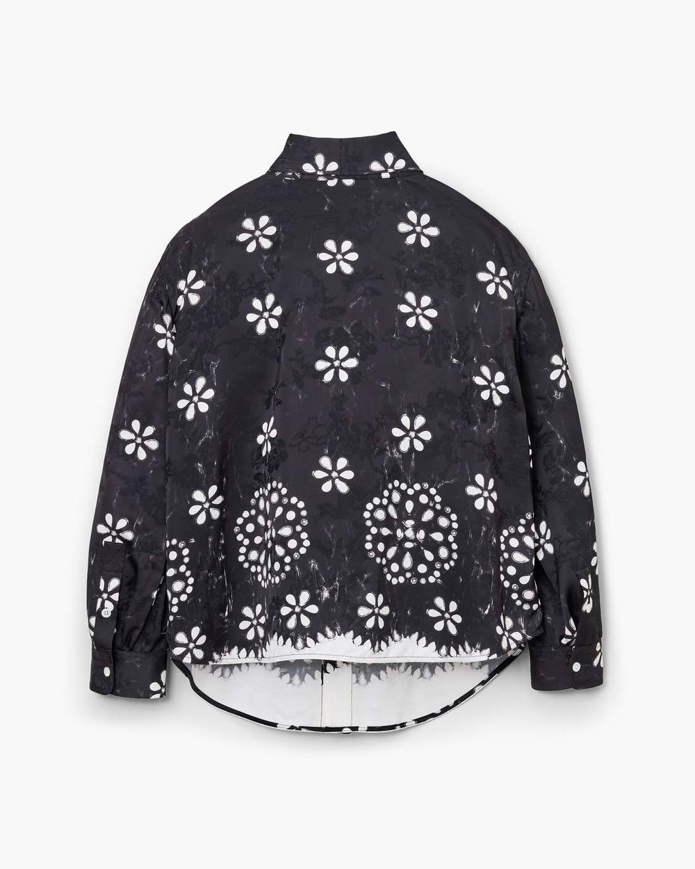 Marc Jacobs Trompe L'Oeil Eyelet Bow Blouse Black/White