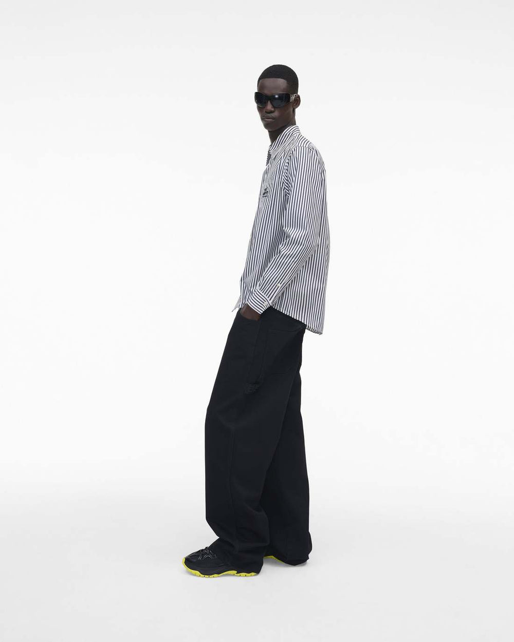 Marc Jacobs The Striped Shirt Black/White