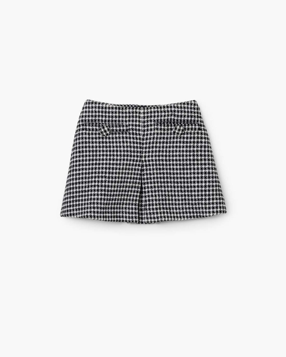 Marc Jacobs Gingham Tweed Mini Skirt Black Multi
