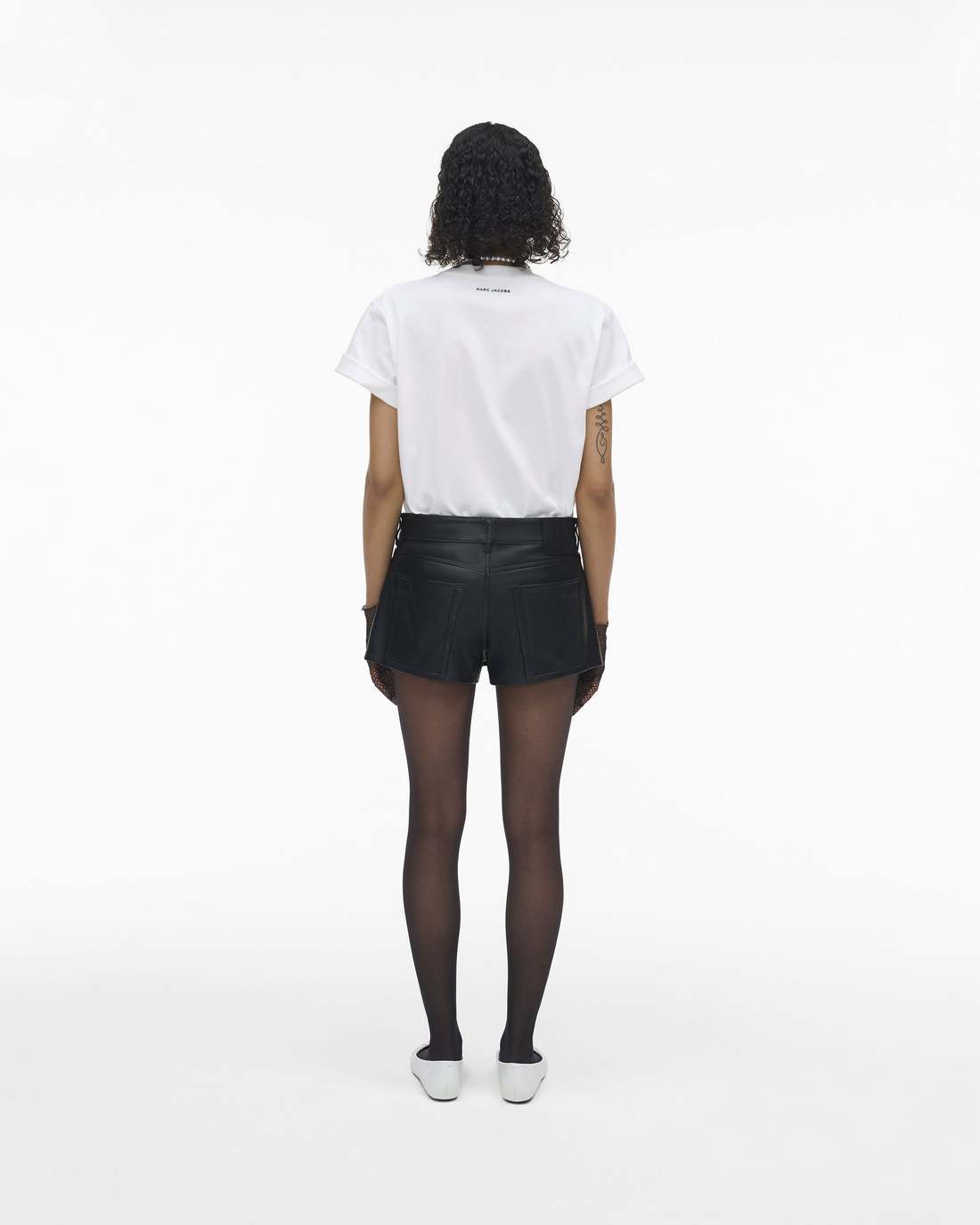 Marc Jacobs The Leather Skort Black