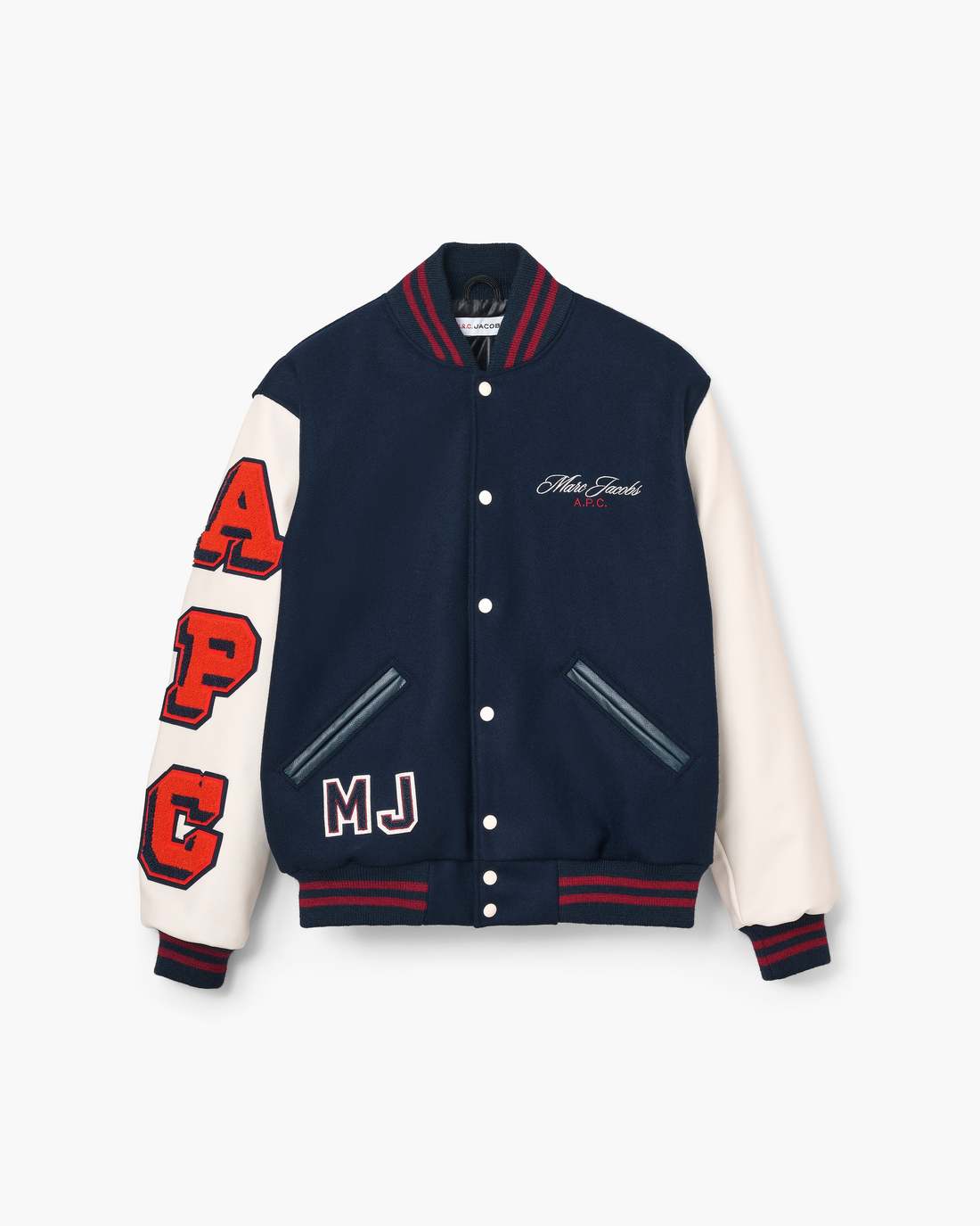 Marc Jacobs The A.P.C. X Marc Jacobs  Varsity Jacket Dark Navy/White