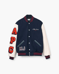 Marc Jacobs The A.P.C. X Marc Jacobs  Varsity Jacket Dark Navy/White