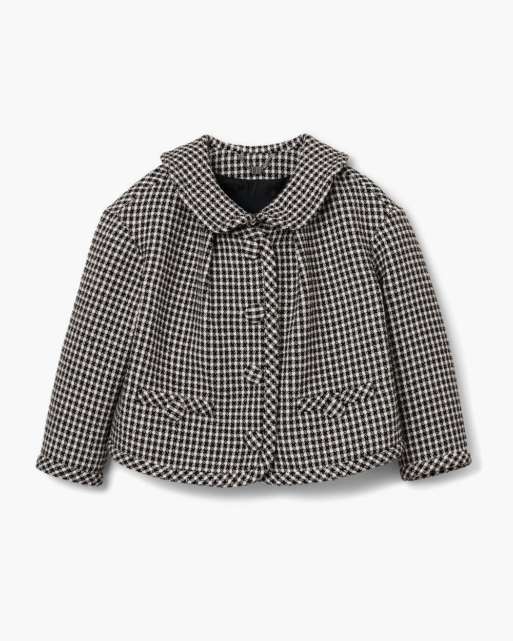 Marc Jacobs Gingham Tweed Jacket Black Multi