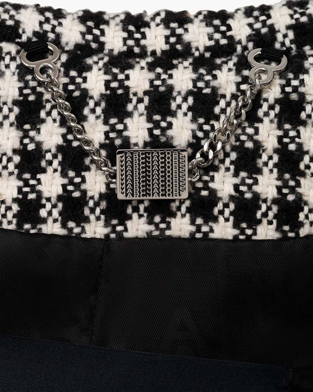 Marc Jacobs Gingham Tweed Jacket Black Multi