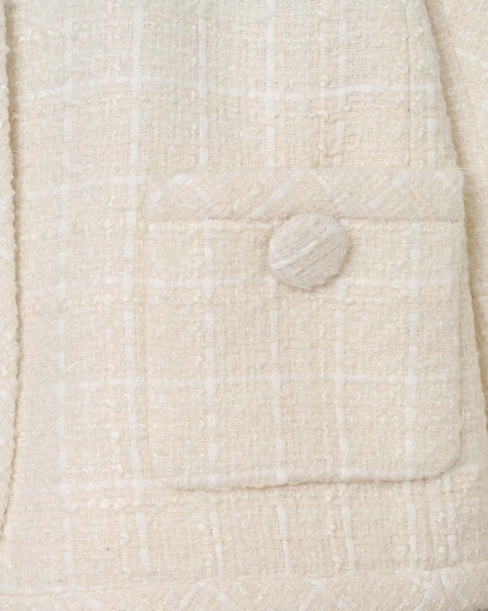 Marc Jacobs Tweed Backwards Lady Jacket Ivory