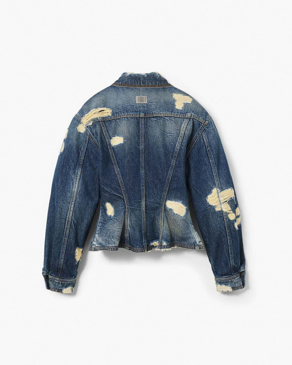 Marc Jacobs The Rip And Repair Fluted Denim Jacket Punk Indigo