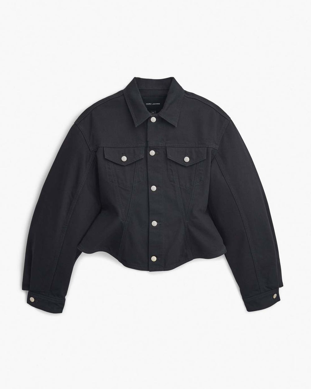 Marc Jacobs The Fluted Denim Jacket Black