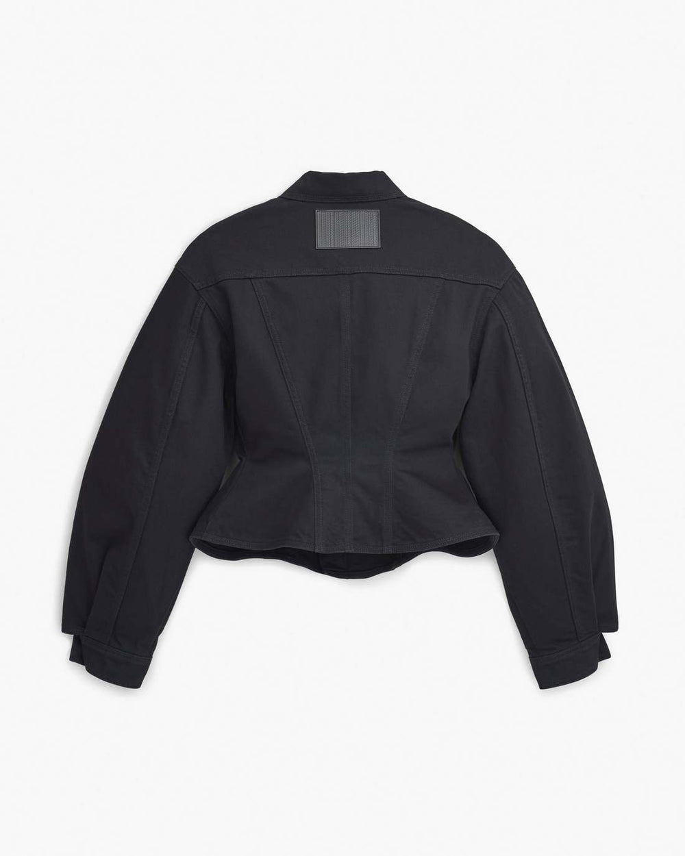 Marc Jacobs The Fluted Denim Jacket Black
