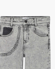 Marc Jacobs The Trompe Loeil Chain Jeans Black
