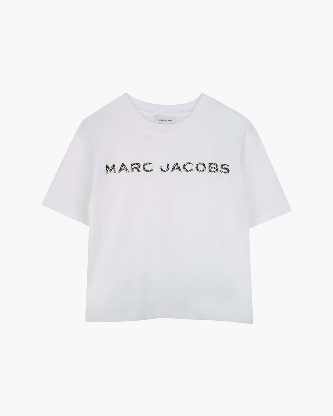 Marc Jacobs The Crystal Daisy Logo Tee White