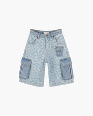 Marc Jacobs The Jumbled Logo Bermuda Short Blue