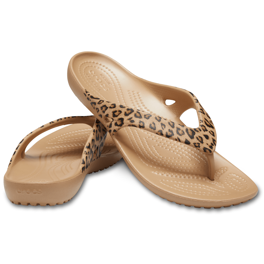 Crocs - Women's Kadee II Leopard Flip