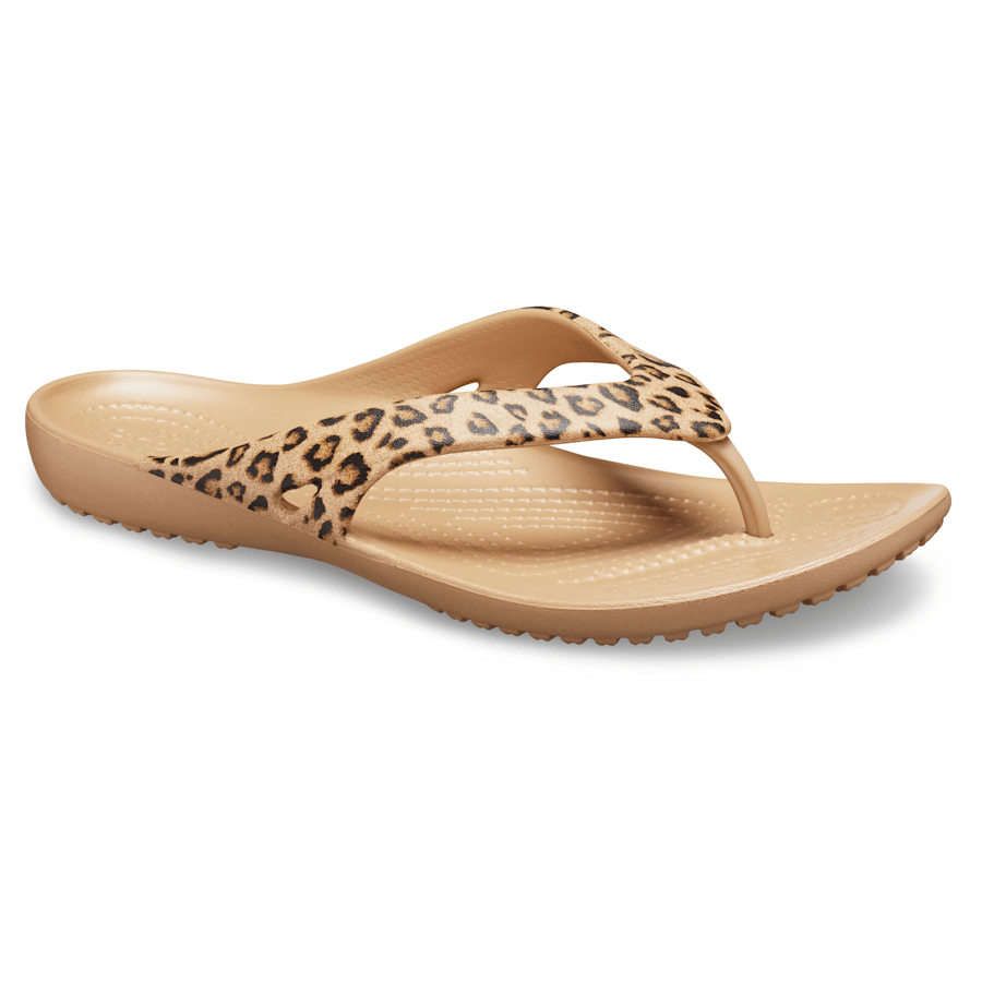Crocs - Women's Kadee II Leopard Flip