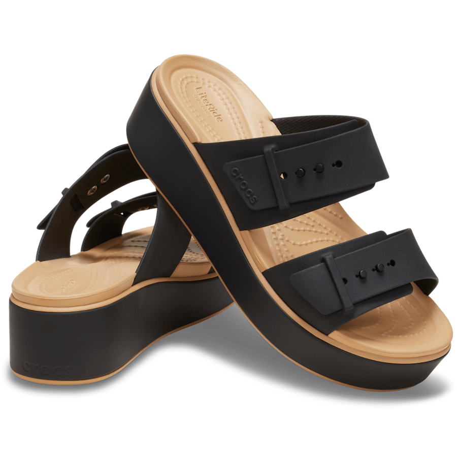 Crocs - Brooklyn Buckle Matte Wrap Low Wedge